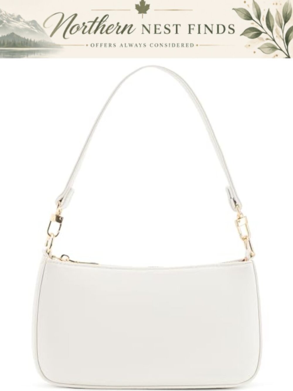 Vegan Leather Shoulder Bag Crossbody Clutch with Removable Strap